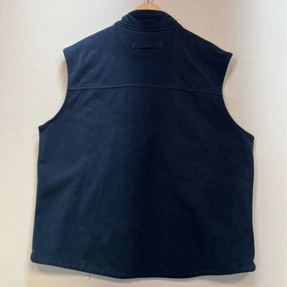 Duluth Trading Co. Mens Fleece Vest Jacket Size XL Navy Full Zip Mock Neck Cozy - Picture 8 of 10